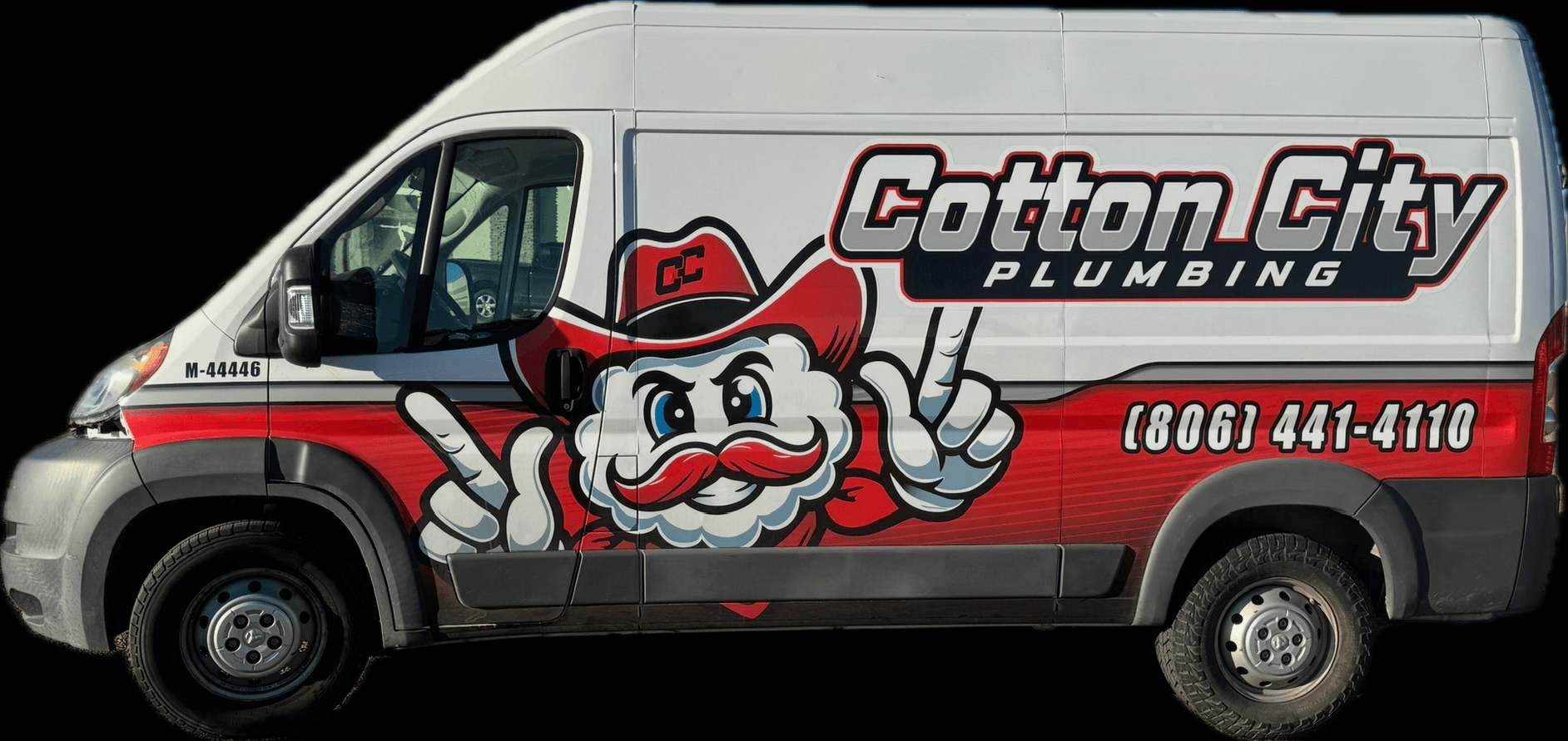 Cotton City Plumbing branded service van